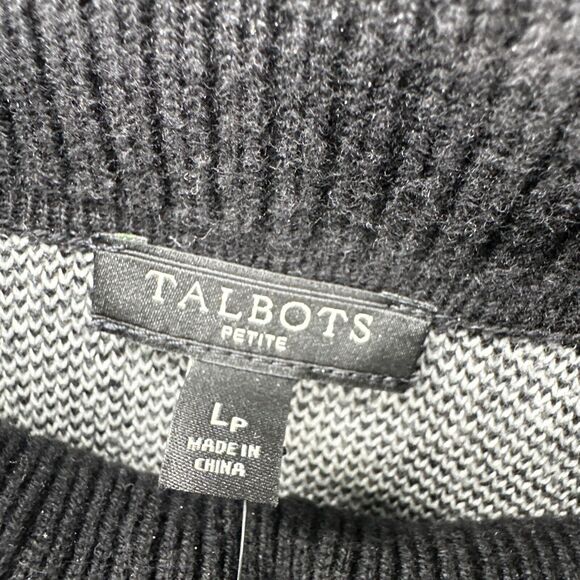 Talbots Sweater Dress Womens Petite Large Lp Turtleneck Buffalo Plaid COMFY NEW - Picture 4 of 6